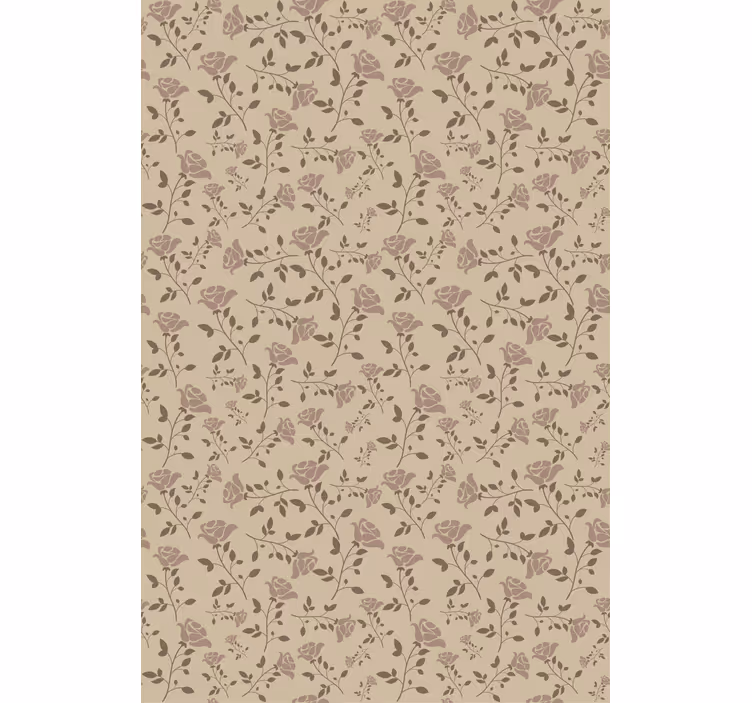 Store enrouleur floral avec motifs botaniques subtils - TenStickers