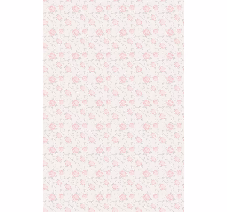 Store enrouleur motif fleur roses roses délicates - TenStickers