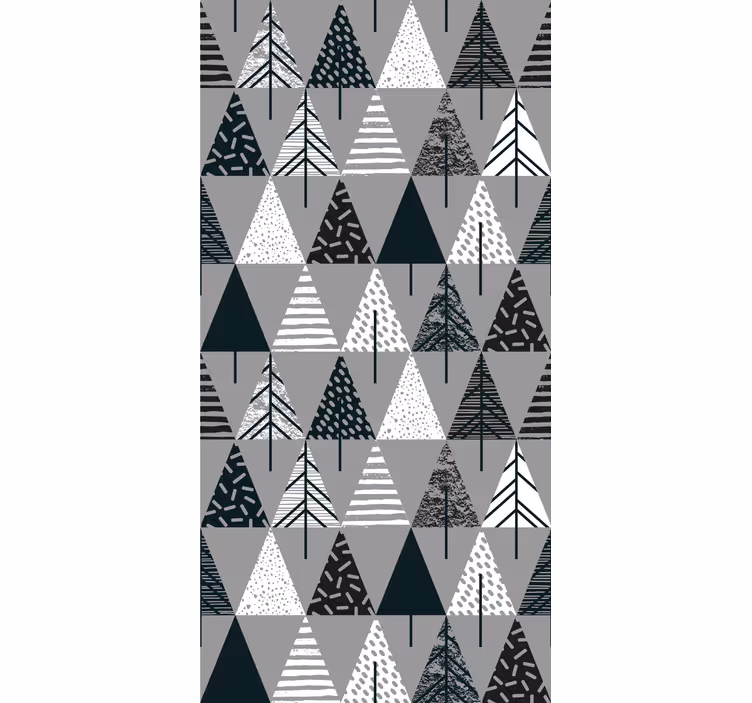 Store enrouleur cuisine arbres minimalistes style nordique - TenStickers