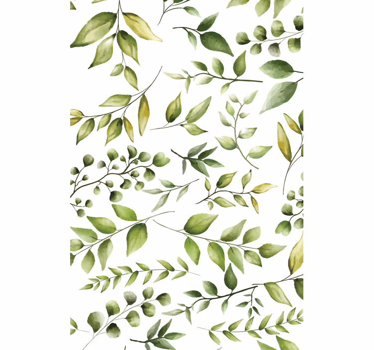 Stores enrouleurs fleurs et plantes motif de verdure élégant - TenStickers