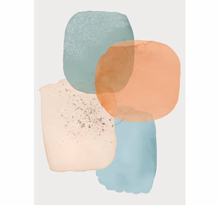 Store enrouleur moderne taches de couleurs géométriques - TenStickers