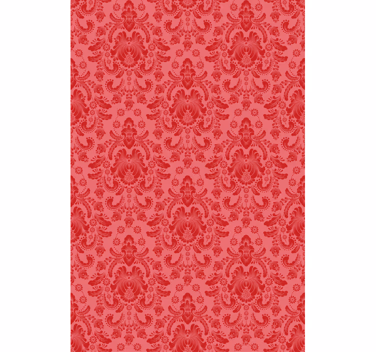 Store enrouleur classique motif baroque rouge - TenStickers