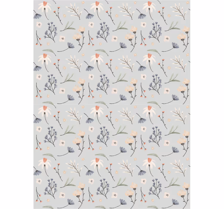 Store enrouleur floral motif fleur éléments délicats - TenStickers