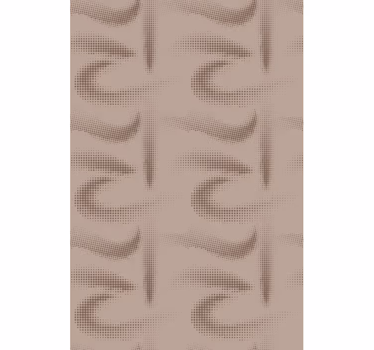 Store enrouleur textures et motifs motif incurvé marron - TenStickers