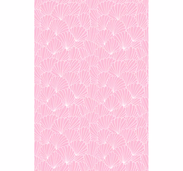 Store enrouleur animaux motif coquillage rose - TenStickers