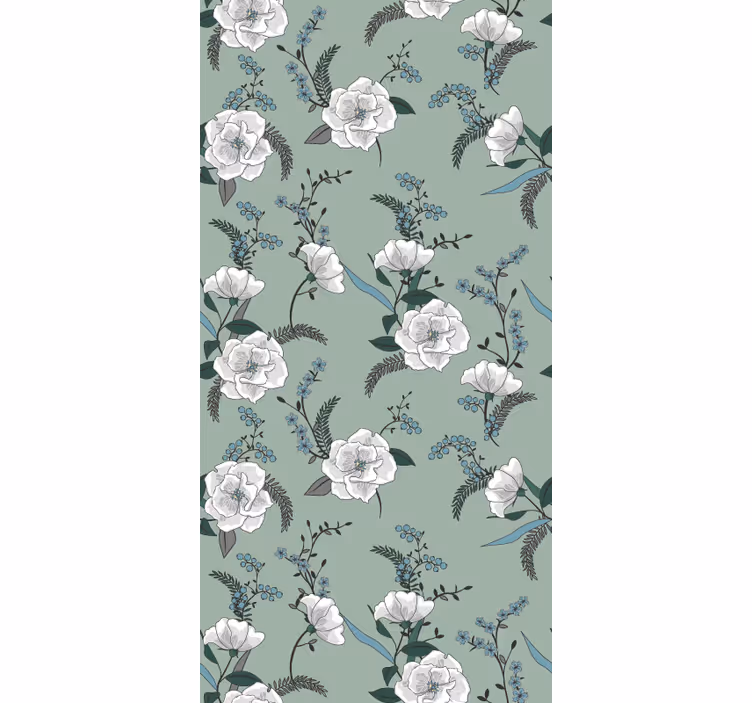 Stores enrouleurs fleurs et plantes motif floral de magnolia - TenStickers