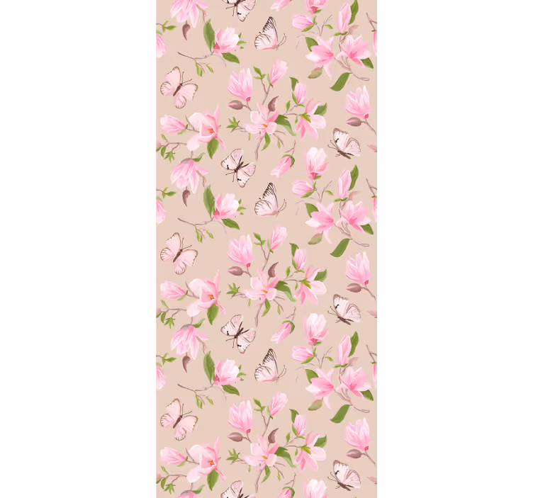 Stores enrouleurs fleurs et plantes papillons délicats - TenStickers