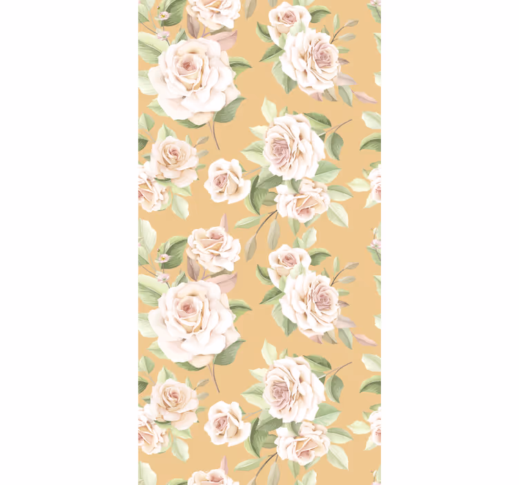 Stores enrouleurs fleurs et plantes motif roses en fleurs - TenStickers
