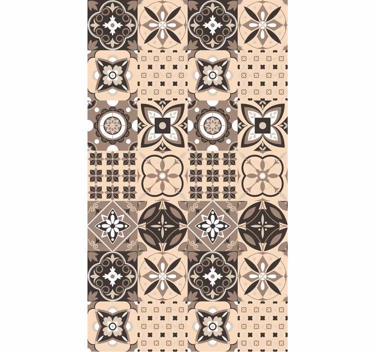 Store enrouleur textures et motifs carreaux ornés - TenStickers