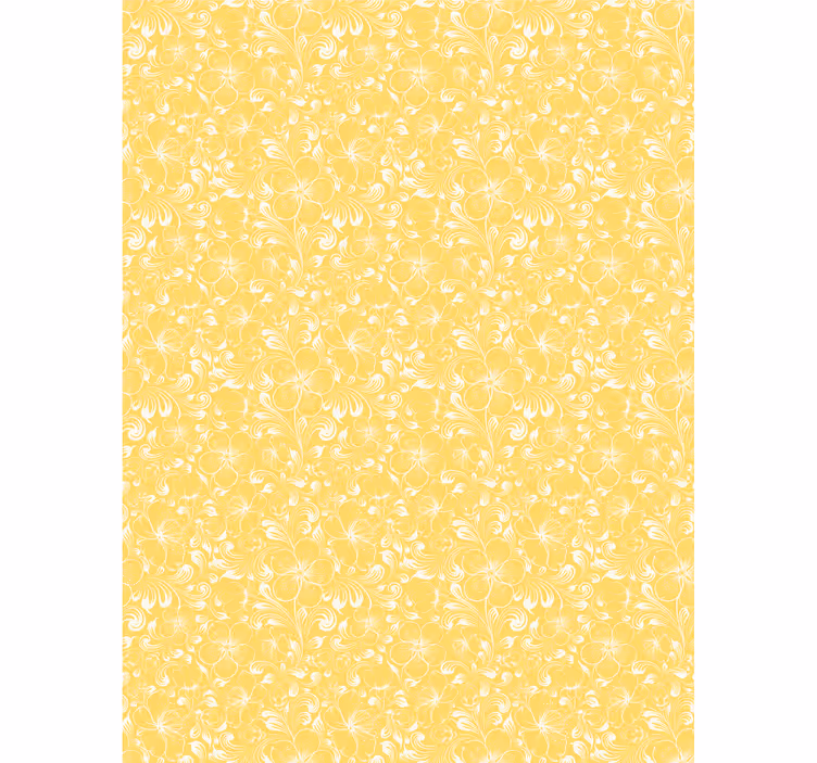 Store enrouleur floral motif jaune délicat - TenStickers
