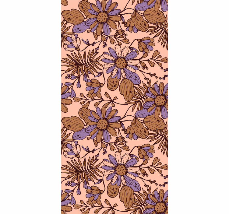 Stores enrouleurs fleurs et plantes motif de jardin floral - TenStickers