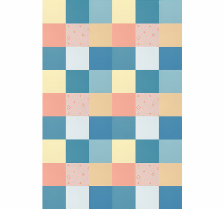 Store enrouleur textures et motifs motif carré coloré - TenStickers