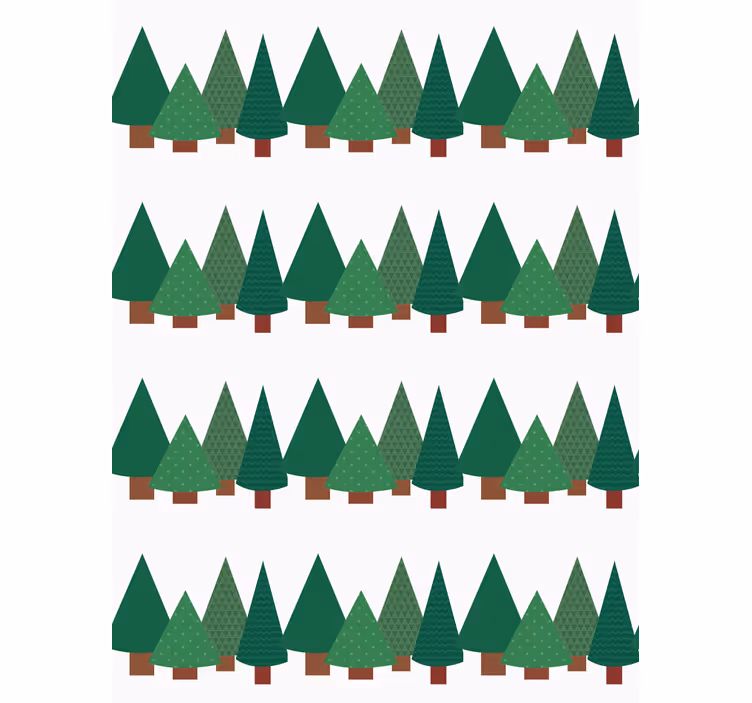 Store enrouleur arbre motif de forêt simple - TenStickers