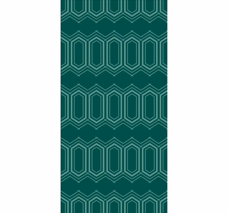 Store enrouleur textures et motifs motif géométrique vert - TenStickers
