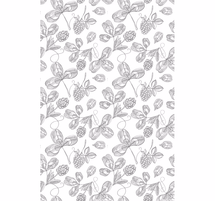 Store enrouleur floral Broderie florale - TenStickers