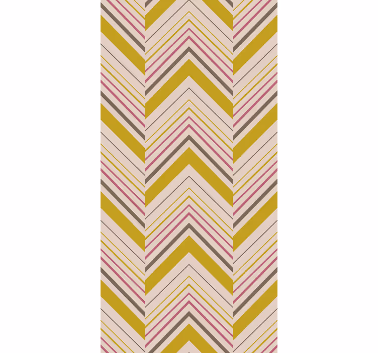 Store enrouleur textures et motifs chevrons superposés - TenStickers