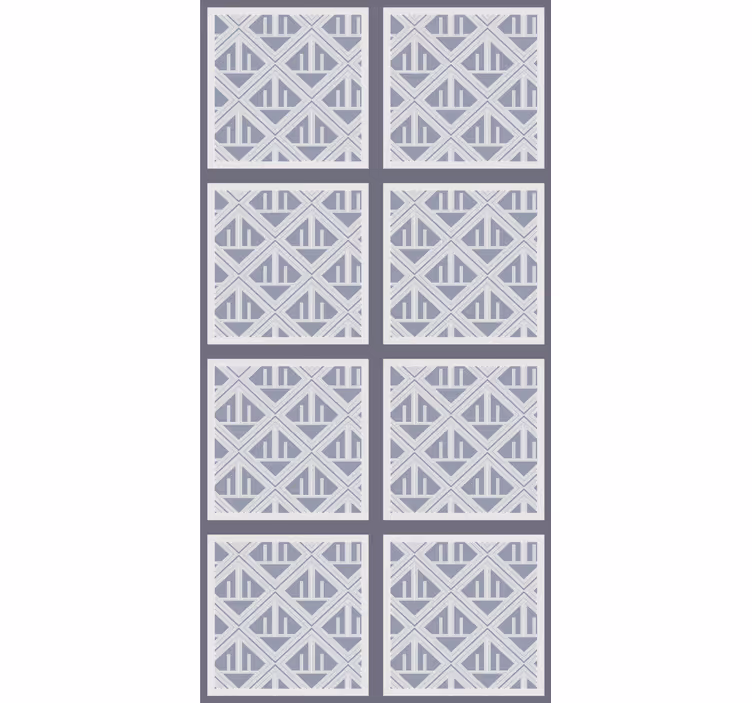 Store enrouleur moderne sections à motifs géométriques - TenStickers