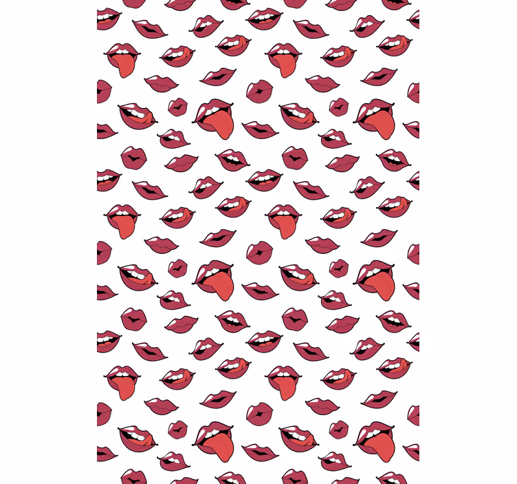 Store enrouleur amusant motifs de lèvres audacieux - TenStickers
