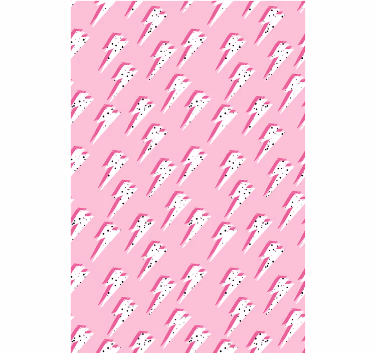 Store enrouleur pour chambre ado rayons blancs sur fond rose - TenStickers