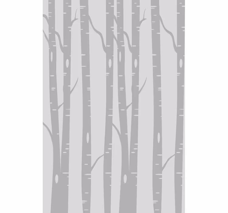 Store enrouleur salle à manger forêt de bouleaux - TenStickers