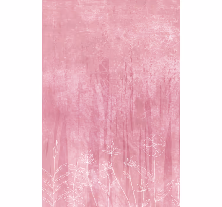 Stores enrouleurs fleurs et plantes silhouette florale - TenStickers