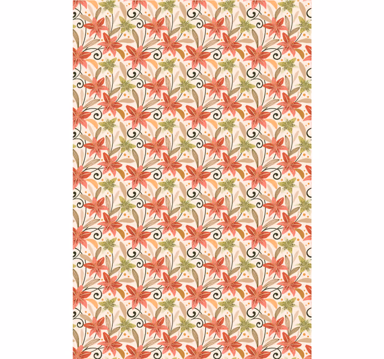 Store enrouleur floral motif floral vibrant - TenStickers