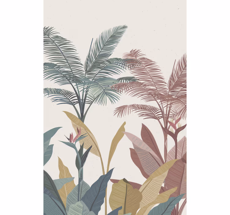 Store enrouleur chambre plantes tropicales - TenStickers
