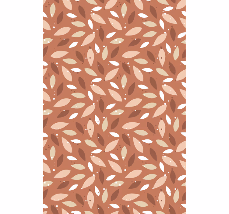 Stores enrouleurs fleurs et plantes motif feuillu brun - TenStickers