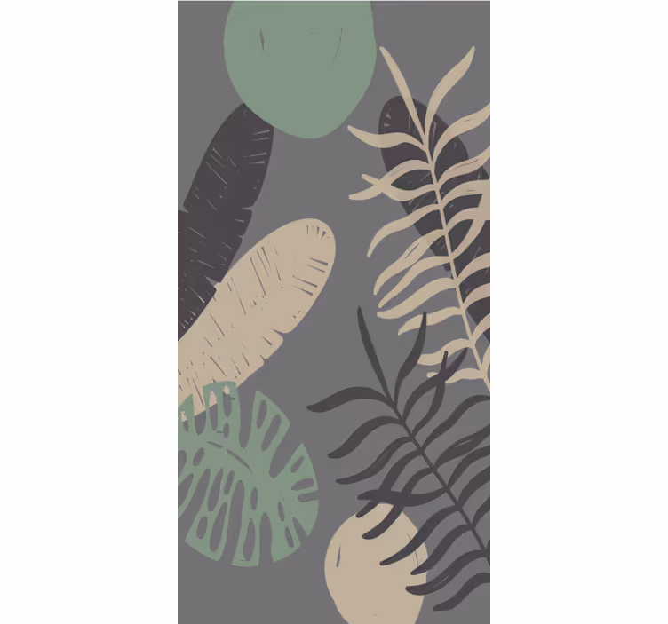 Stores enrouleurs fleurs et plantes motif feuillage tropical - TenStickers