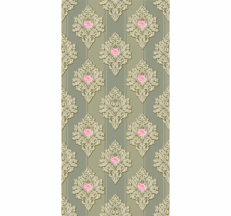 Store enrouleur floral motif botanique rétro - TenStickers