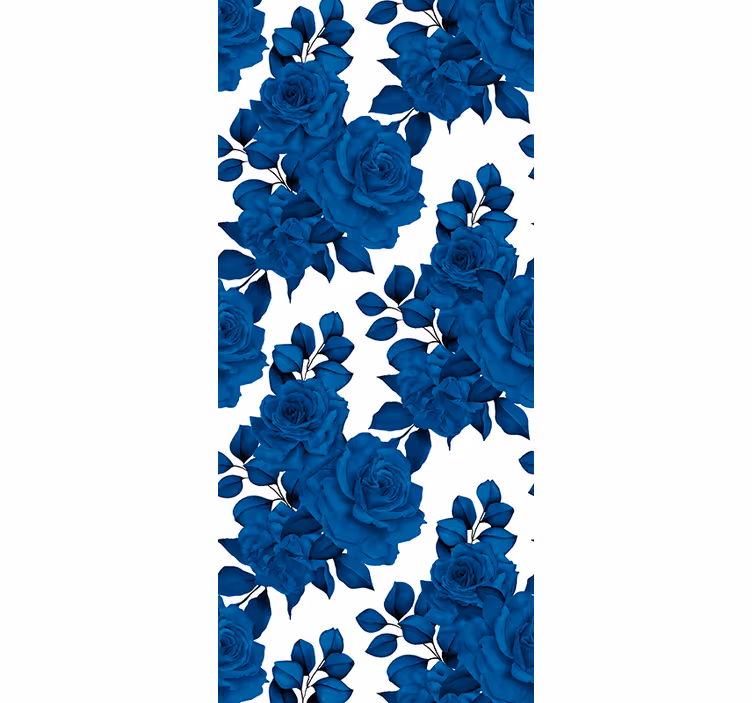 Stores enrouleurs fleurs et plantes motif de fleur d'azur - TenStickers