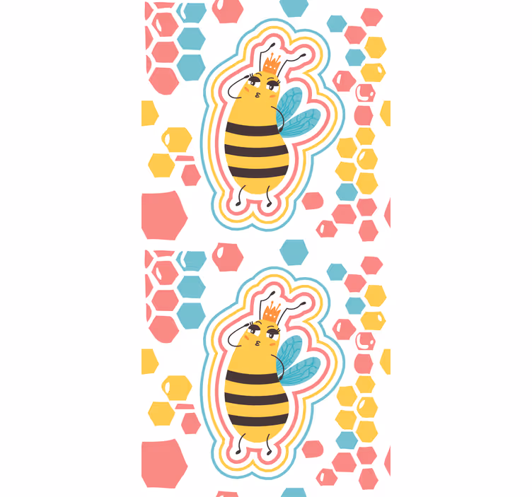 Store enrouleur animaux personnage d'abeille mignon - TenStickers