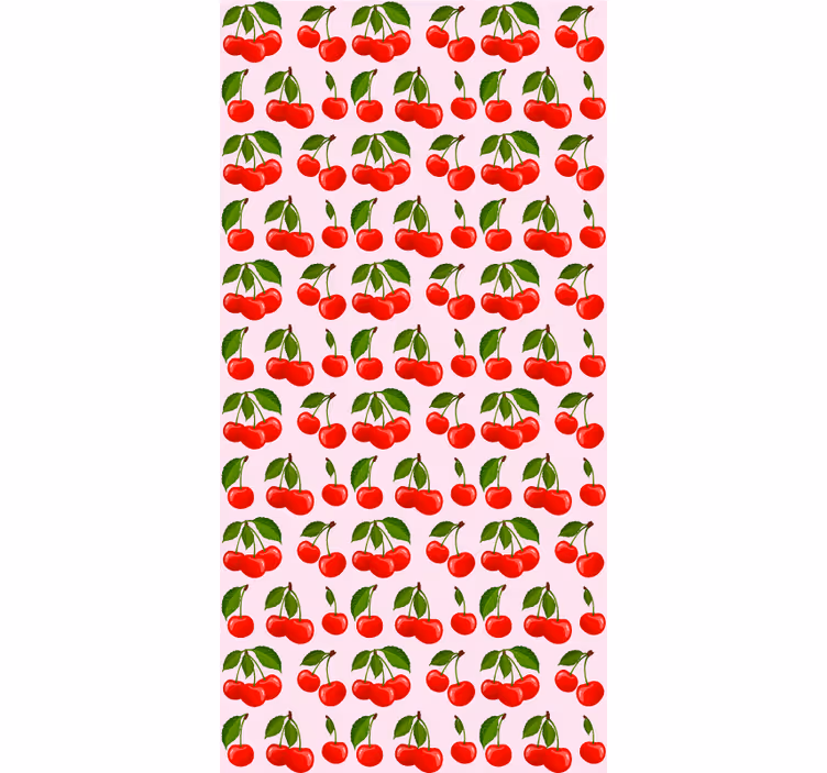 Store enrouleur cuisine motif cerise rouge - TenStickers