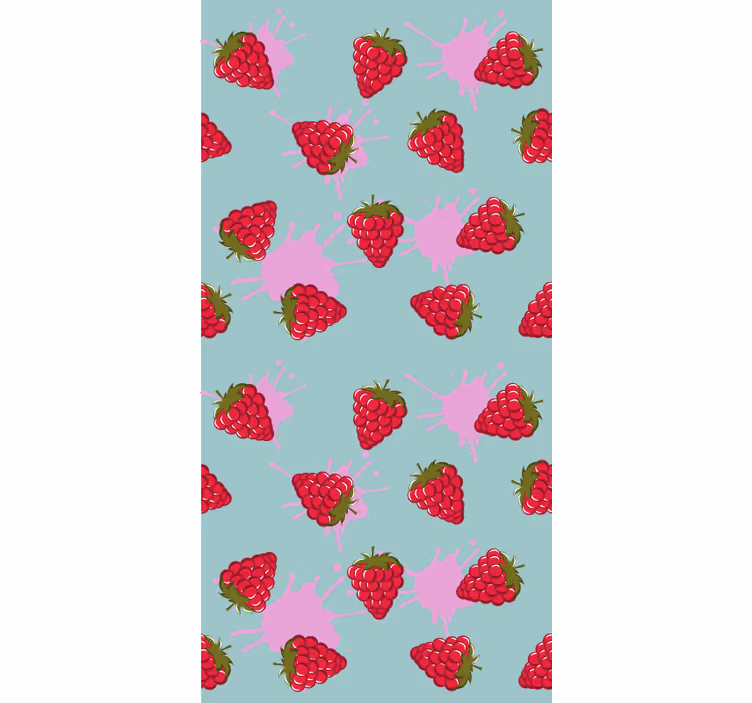 Store enrouleur fruits et légumes éclaboussures de fraise - TenStickers