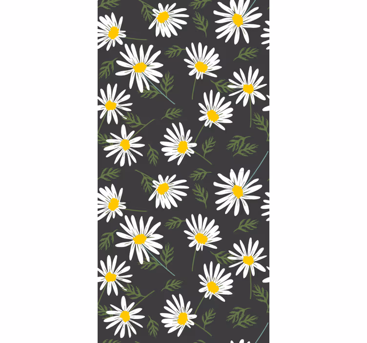 Stores enrouleurs fleurs et plantes motif marguerite - TenStickers