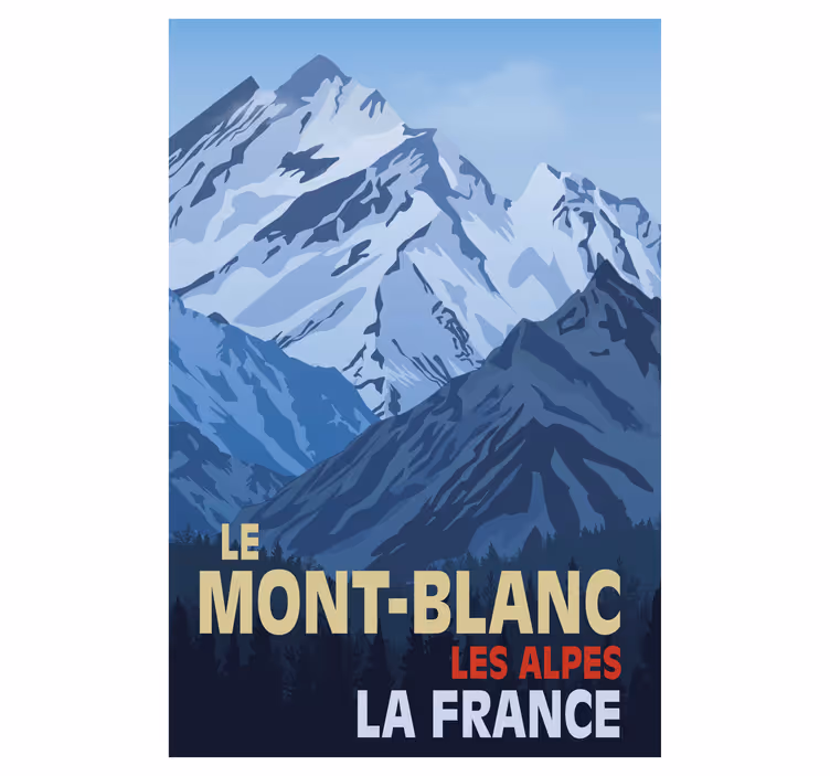 Store Mont-Blanc retro vintage - TenStickers