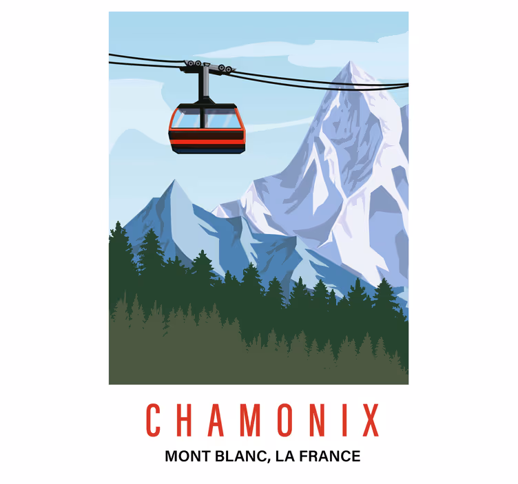 Store Chamonix vintage - TenStickers