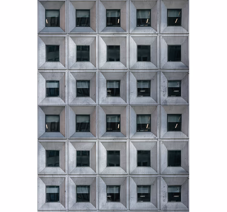 Stores gris architecture art béton brutalisme - TenStickers