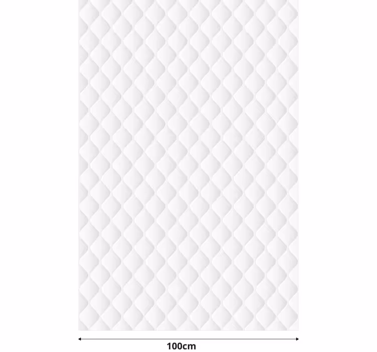 Store enrouleur salon vintage blanc matelassé - TenStickers