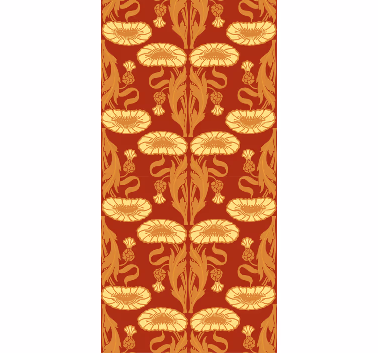 Stores enrouleurs fleurs style art nouveau - TenStickers