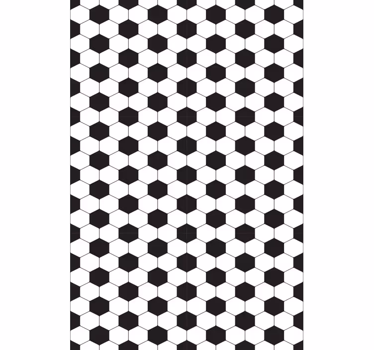Store enrouleur football motif hexagonal - TenStickers