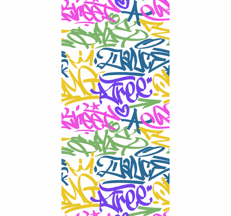 Store enrouleur chambre ado style graffiti - TenStickers