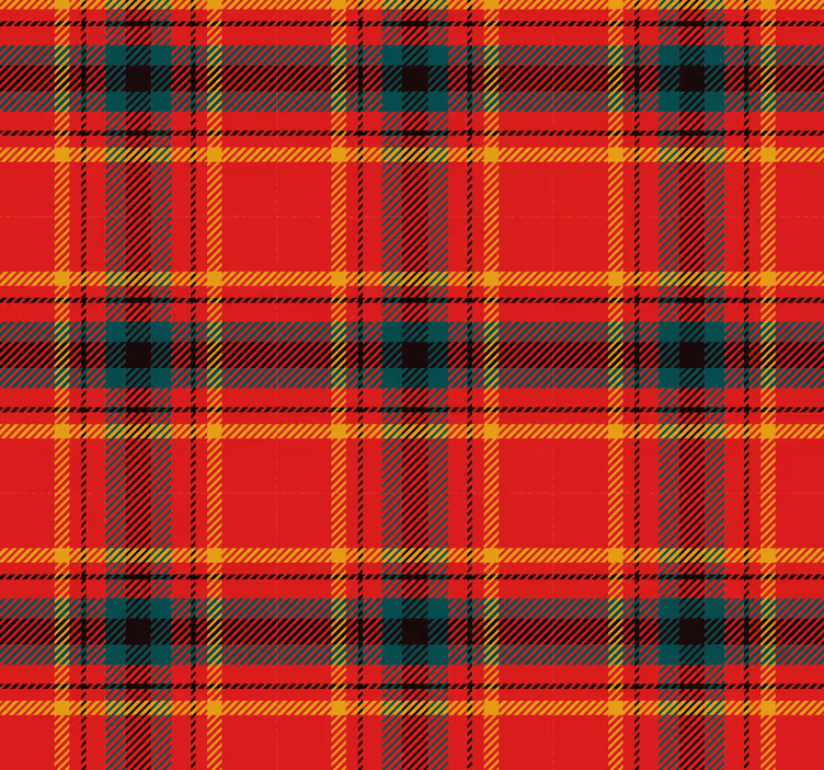 Store rouge motif tartan rouge de noël - TenStickers