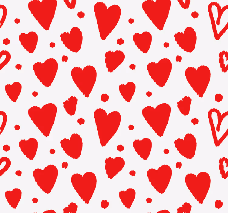 Store enrouleur salon romantique motif de coeurs - TenStickers