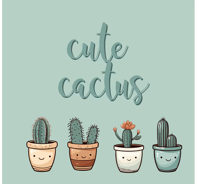 Store enrouleur cuisine cute cactus - TenStickers