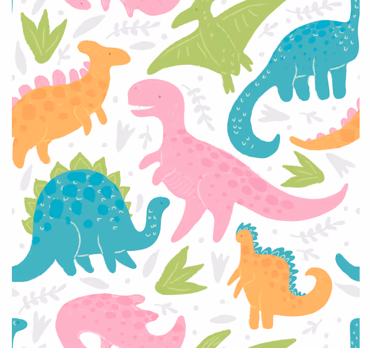 Store enrouleur dinosaure couleurs pastel - TenStickers