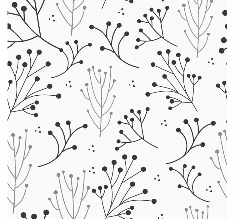 Store enrouleur moderne floral minimaliste - TenStickers