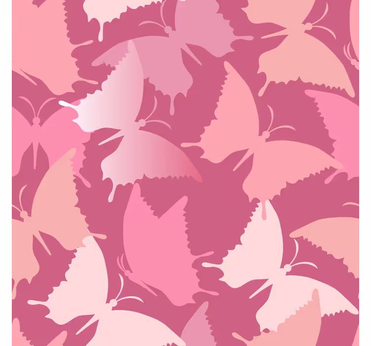 Store enrouleur papillons roses - TenStickers