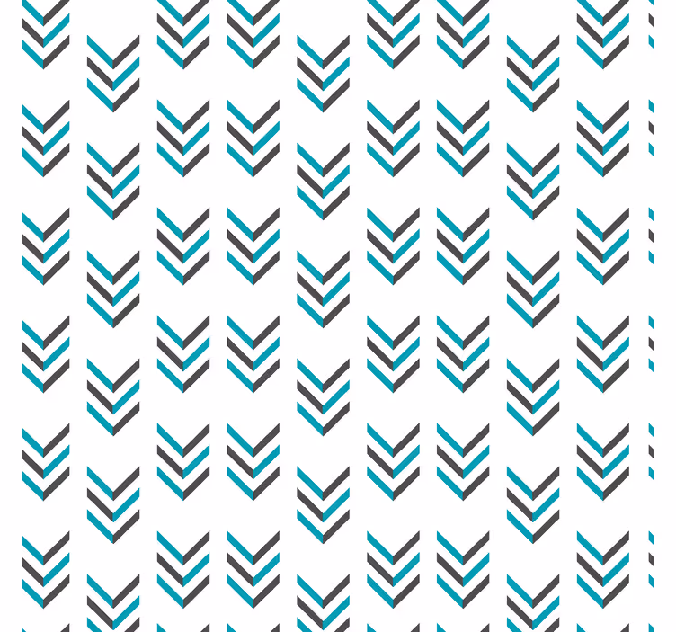 Store enrouleur scandinave flèches bleues fond blanc - TenStickers