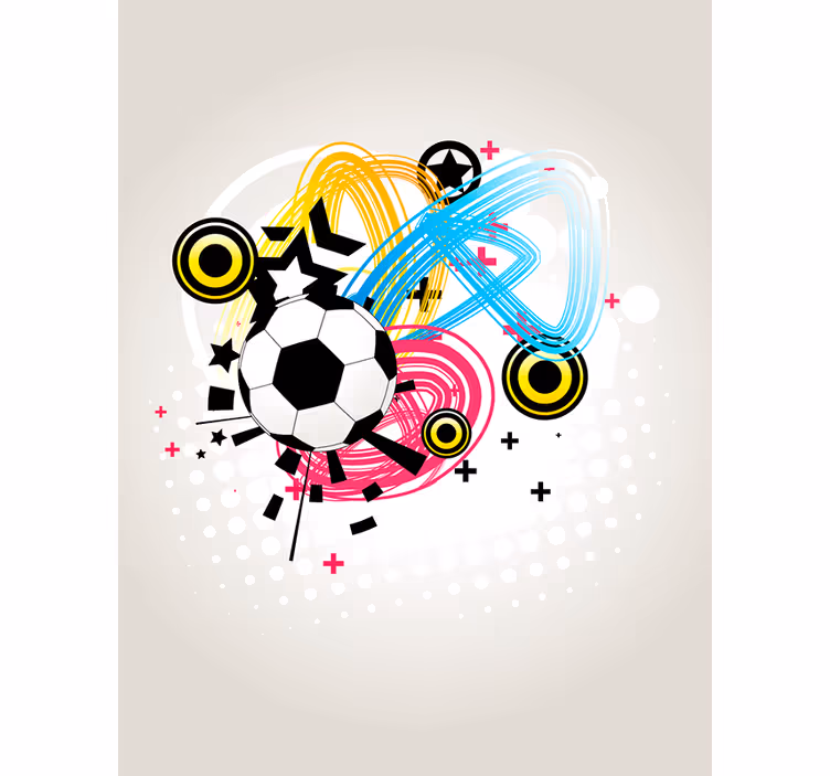 Store enrouleur football ballon en mouvement - TenStickers